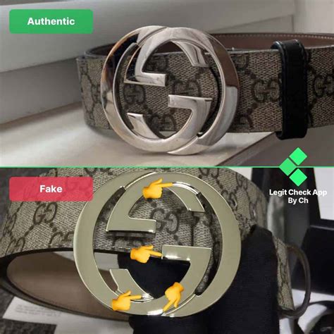 real vs fake gucci belts|how to check gucci belt.